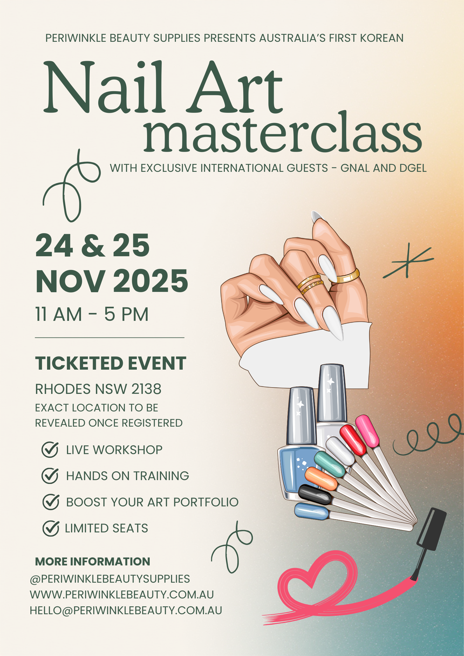 GNAL × DGEL Nail Art Masterclass - Hosted by Periwinkle - 25 Nov 2025