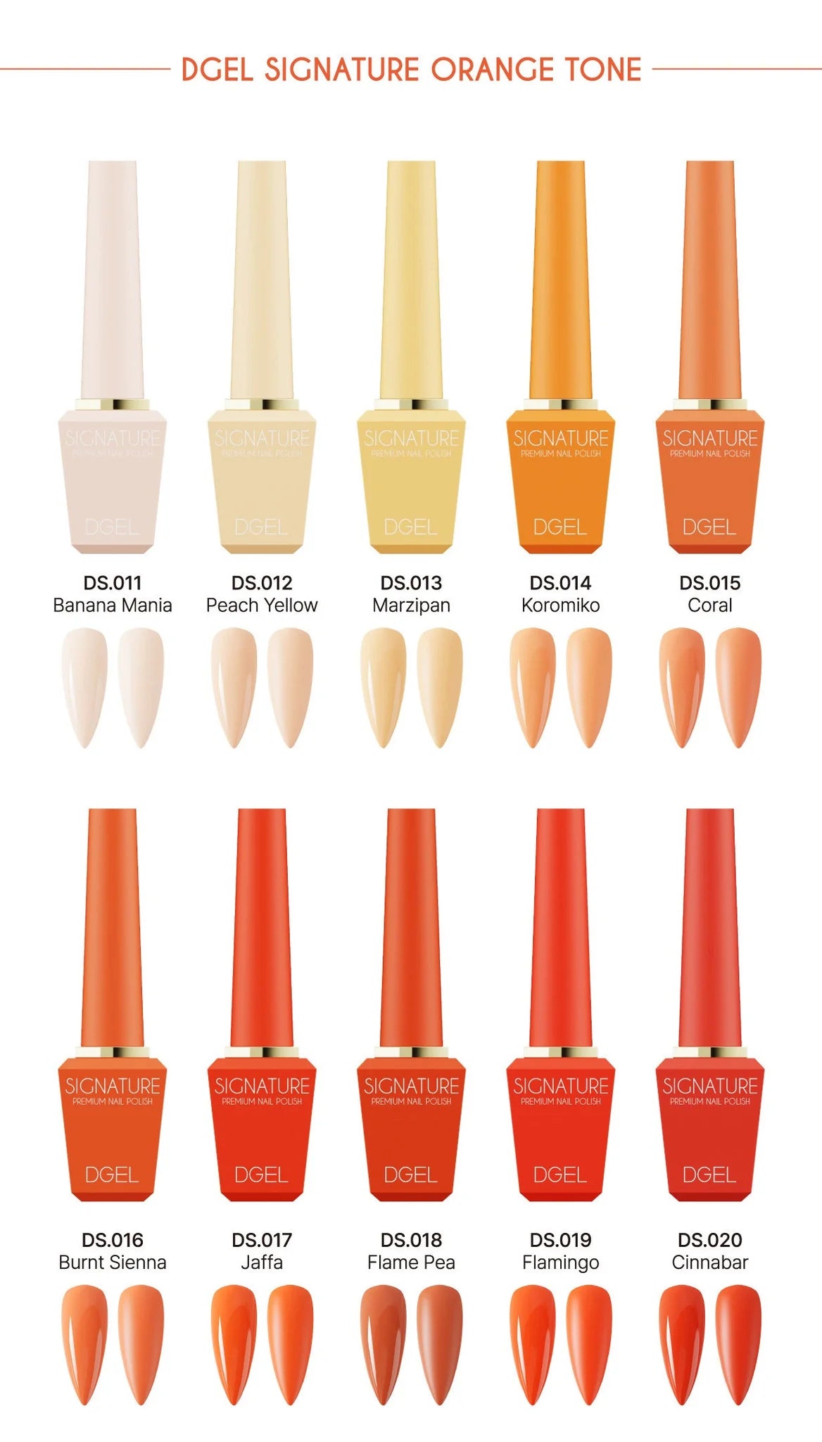 DGEL Signature 100 Piece Full Set - Including Swatch Chart