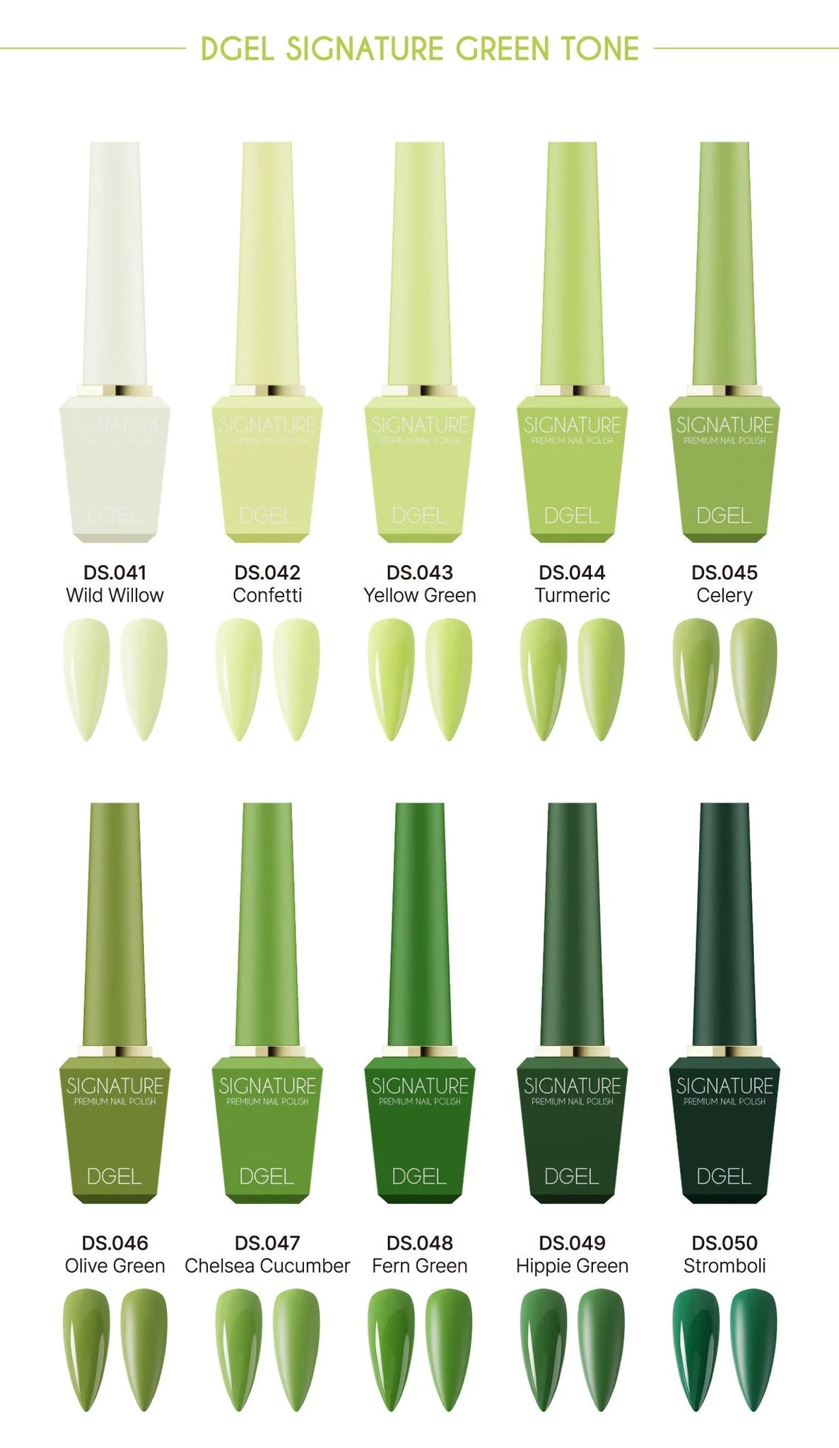 DGEL Signature 100 Piece Full Set - Including Swatch Chart