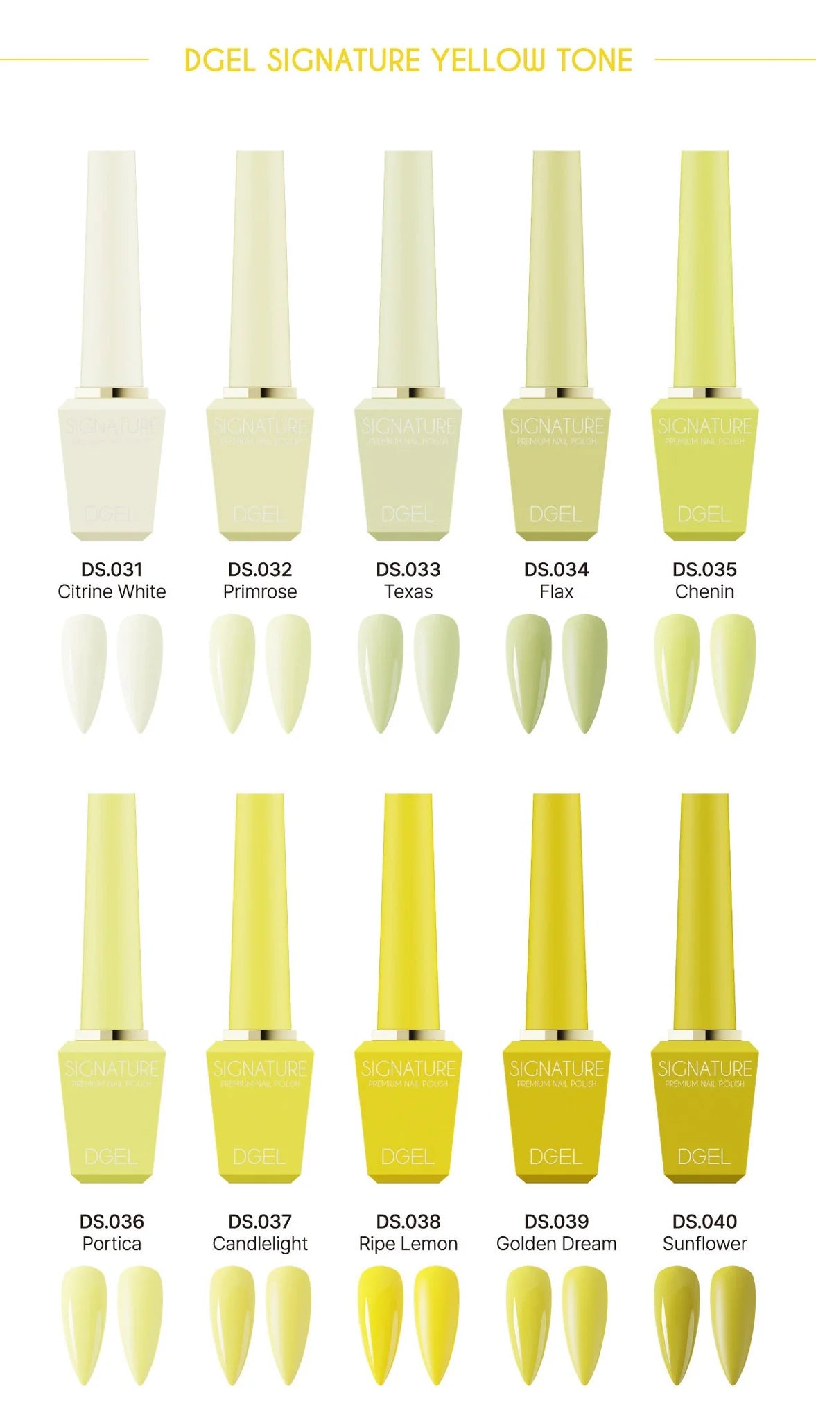 DGEL Signature 100 Piece Full Set - Including Swatch Chart