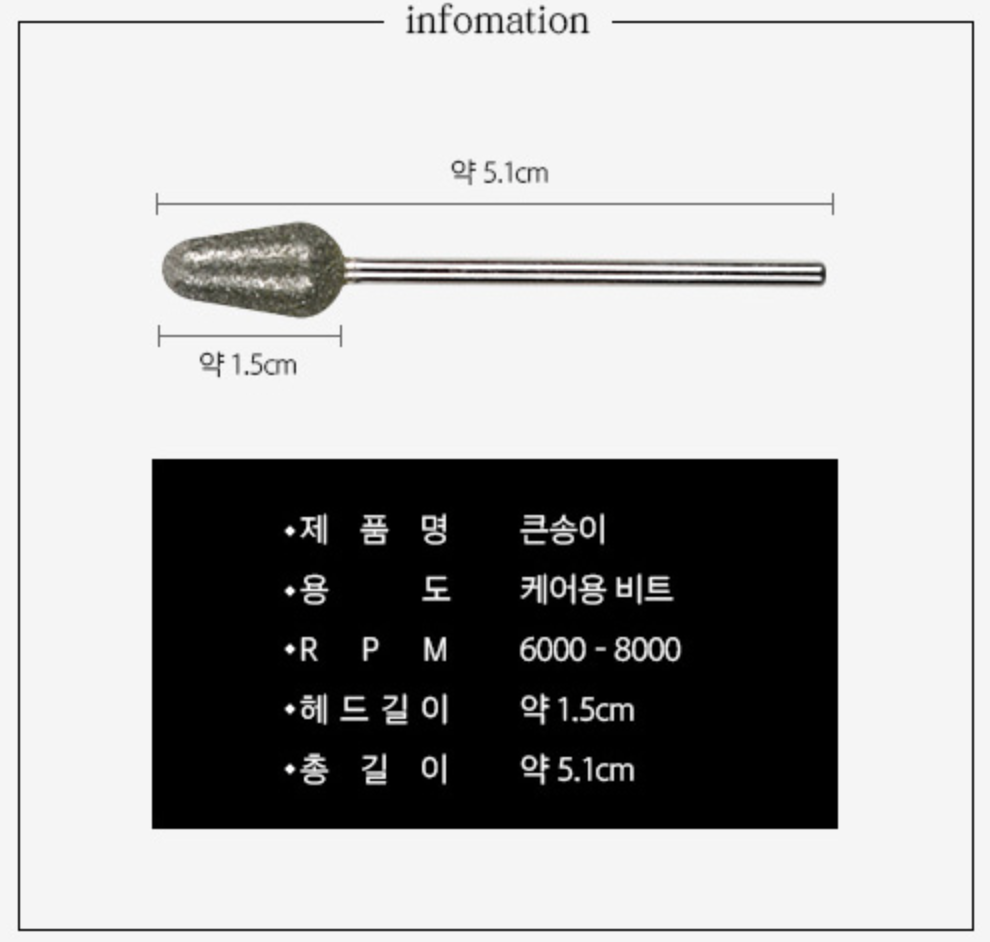 SHINY Large Rounded Care Bit SC-10